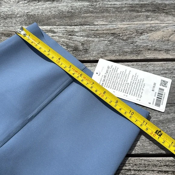 Lululemon Glow Up Super-High-Rise Tight 28" Washed Denim size 6 NWT Blue legging - Picture 4 of 8